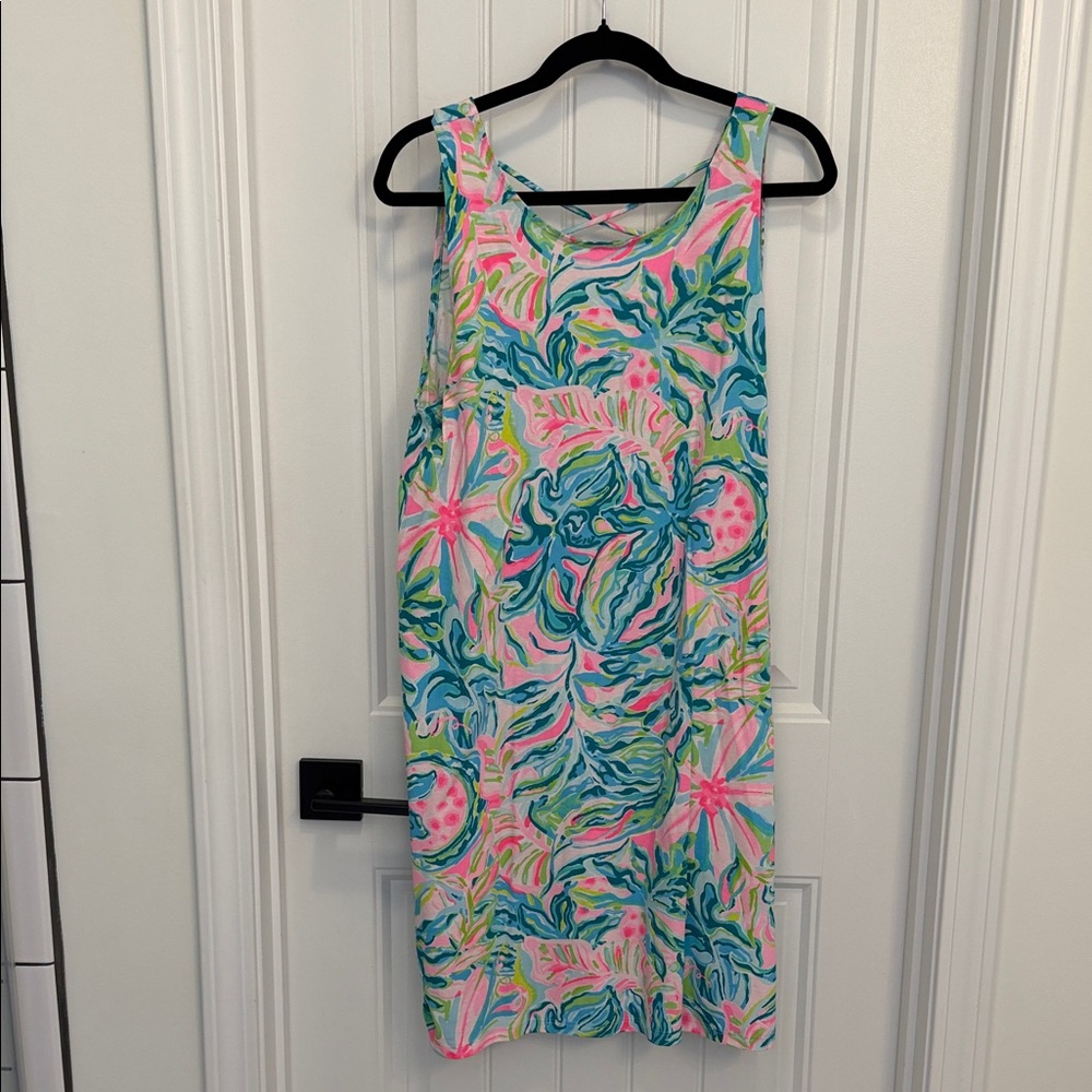 Lilly Pulitzer Colorful Tropical Midi Dress